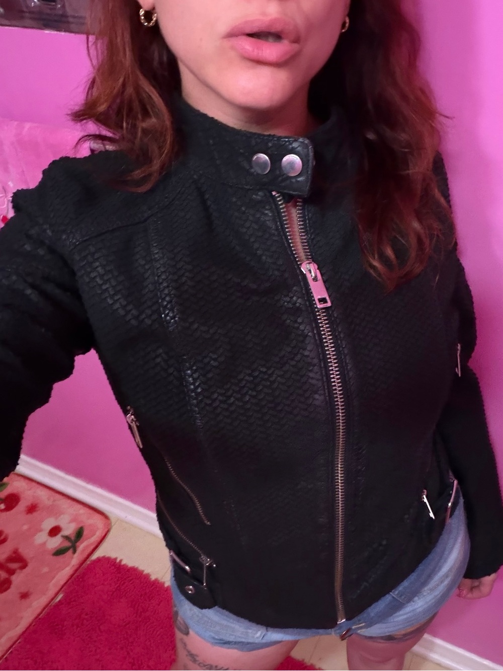 Diesel Black Leather Jacket - Picture 11 of 13